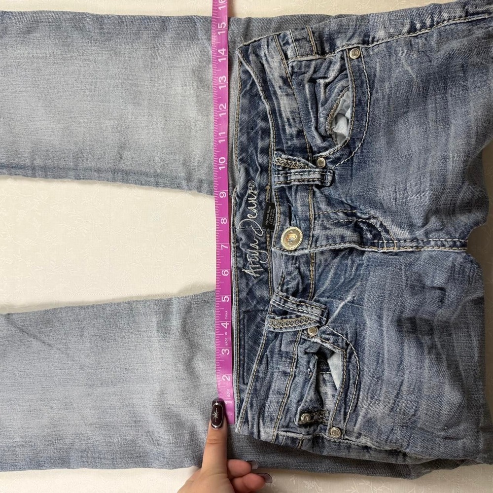 2000's Ariya Jeans Rhinestone Low Rise Bootcut- Size 4 - Picture 4 of 8